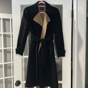 Theory wool-cashmere coat with belt XS